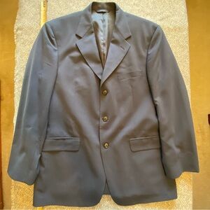 Brooks Brothers BrooksAire Navy Jacket Blazer  size 41R 100% Worsted Wool